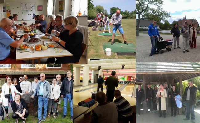 Foto af onsdags frokost, Golf tur, Bes�g p� Egeskov, Bes�g p� Ditlevsdal Bisonfarm, Bowlingtur, Odense Zoo